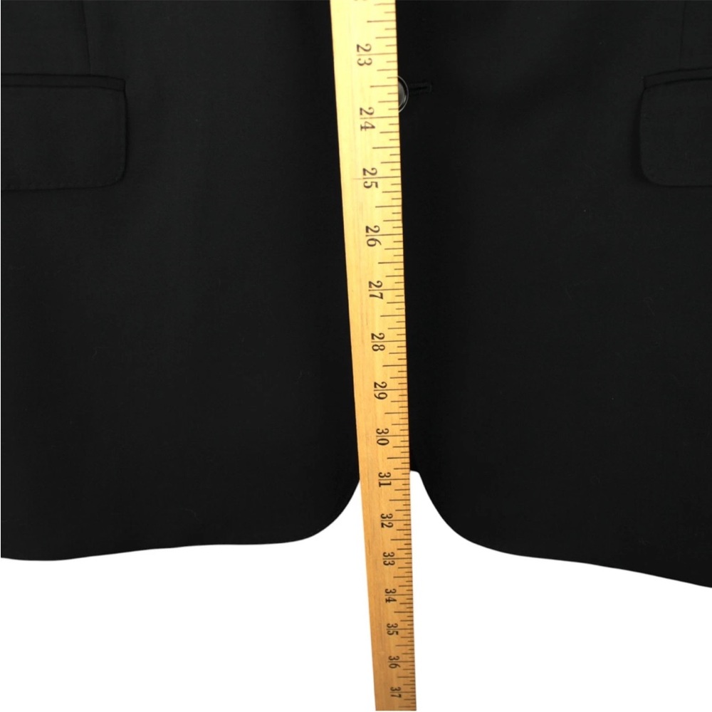 Armani Collezioni G Line Natural Stretch Wool Sports Coat Mens 56 Black EUC - Picture 11 of 13